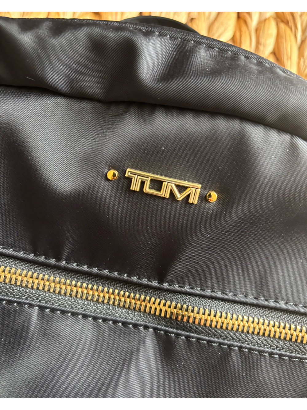 TUMI Voyageur Carson Laptop Backpack, Black With Gold Hardware - Picture 9 of 16